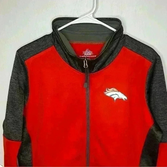 Denver Broncos NFL Football Zip Jacket Women Large Thermabase Team Apparel NWT - Picture 2 of 10